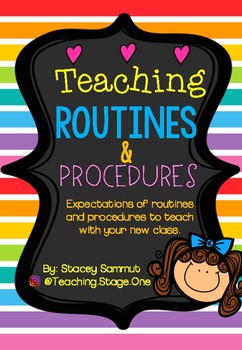 Preview of **FREEBIE** Back to School - Routines & Procedures