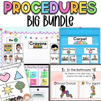 Preview of Back to School Rules BIG BUNDLE | School Rules & Supplies | Good Choices