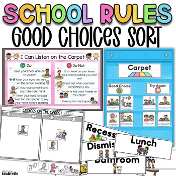 Preview of Back to School Rules Procedures & Expectations | Class Management | Good Choices