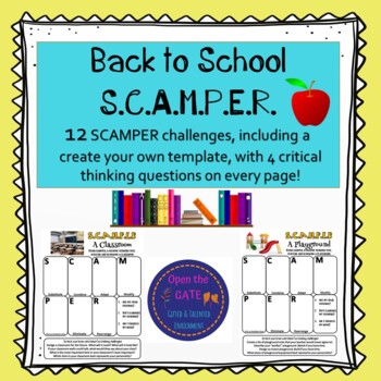 Preview of Back to School S.C.A.M.P.E.R