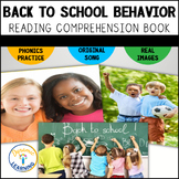 Back to School SEL Reading Comprehension Book Worksheets F