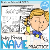 Back to School SET 3 ● Easy Peasy Name Practice Activities