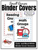 Back to School - SMALL GROUP BINDER COVERS/CHECKLISTS
