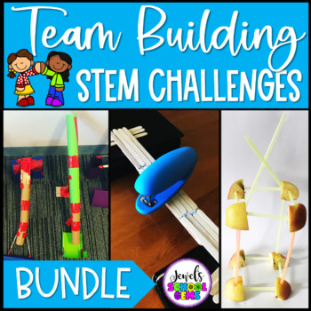 Preview of Back to School Beginning of the Year STEM Team Building Activities & Challenges