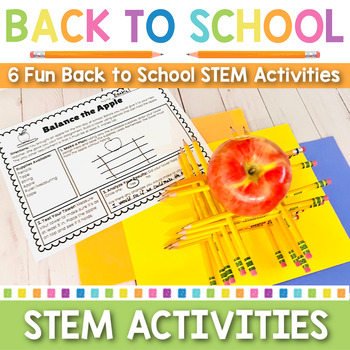 Preview of Back to School STEM Activities | STEM Team Building | Beginning of Year Activity