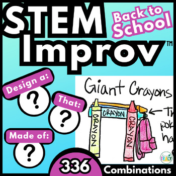 Preview of Back to School STEM Activity for Centers and Early Finishers | STEM Improv