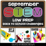 Back to School STEM Challenges & Activities (September) - 