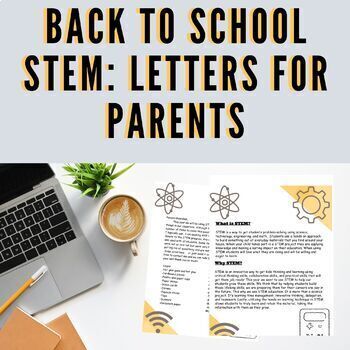 Preview of Back to School STEM | Editable | Letters