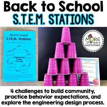 Preview of Back to School STEM Stations