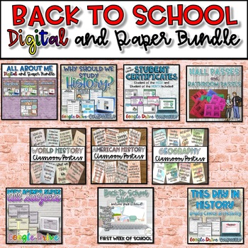 Preview of Back to School SUPER Bundle - Print and Digital