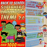 SUPERHERO CLASSROOM THEME 2.0: OVER 1000 pages!