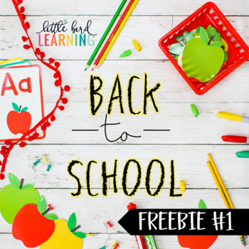 Preview of Back to School - SURPRISE FREEBIE #1 | Distance Learning