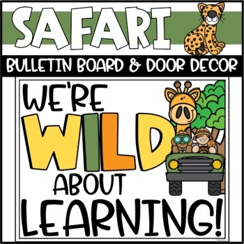 Preview of Back to School Safari Bulletin Board or Door Decoration