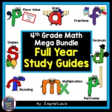 Back to School Sale Math 4th Grade  Study Guides - Mega Bundle