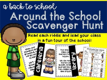 Preview of Back to School Scavenger Hunt: Around the School Tour