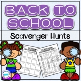 Back to School Scavenger Hunts