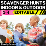 Back to School School Scavenger Hunts Indoor Outdoor Natur