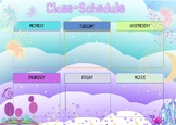 Back to School - Schedule - Class - theme Magic