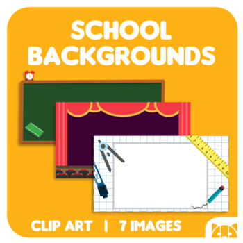 Preview of Back to School - School Backgrounds: Math, Science, Sport, Arts.