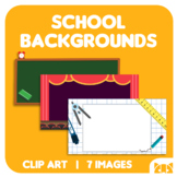 Back to School - School Backgrounds: Math, Science, Sport, Arts.