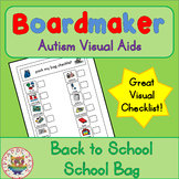 Back to School School Bag Checklist - Boardmaker Visual Ai