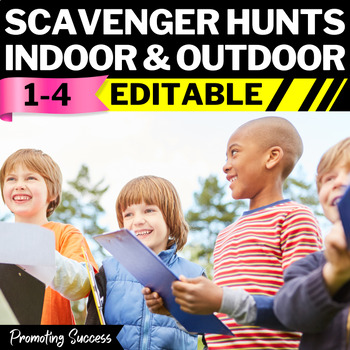 Preview of Outdoor Nature Walk Scavenger Hunt End of Year In School Math Classroom School