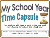 Back to School- School Year Time Capsule Printable Packet (Elementary)