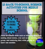 Back to School Science Activities for Middle School