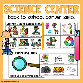 Preview of Back to School Science Centers for Pre-K and Preschool
