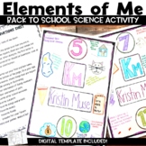Back to School Science Activity All About Me 