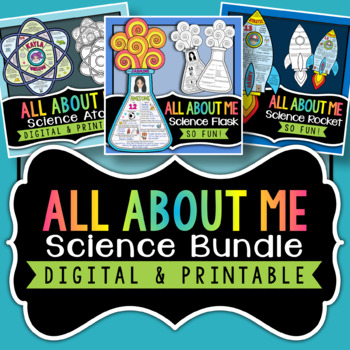 Preview of Back to School Science All About Me - Bundle | Distance Learning