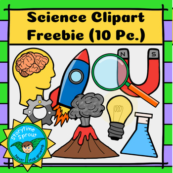 Preview of Back-to-School Science Clipart Freebie (10 Pc.)