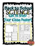 Back to School Science Get to Know Your Class Poster