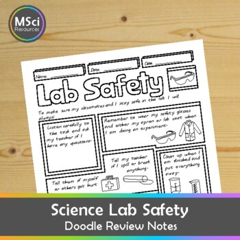 Back to School Science Lab Safety Rules Review Doodle ...