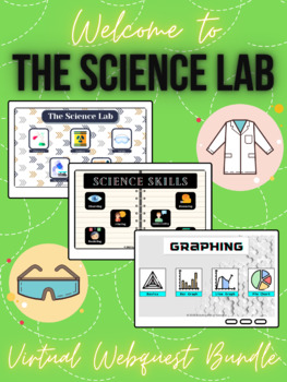Preview of Back to School Science Lab Self-Guided Webquest Bundle