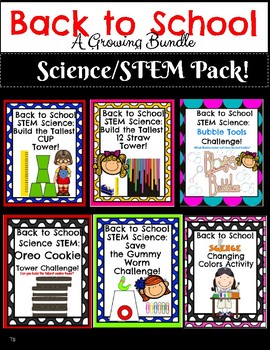 Preview of Back to School Science STEM Pack! Growing Bundle!