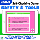 Science Tools and Science Safety Rules Digital Review Game