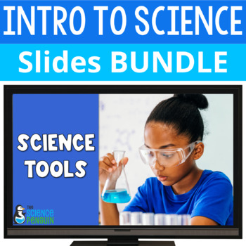 Preview of Back to School Science Slides & Notes | Safety, Tools, Measurement, Observations