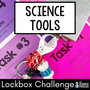 Preview of Back to School Science Tools and Measurement Lockbox Activity