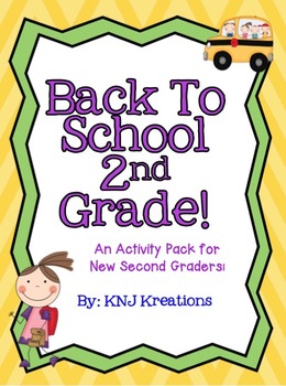 Back to School: Second Grade Activity Packet by KNJ Kreations | TPT