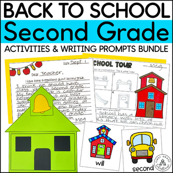 Preview of Back to School 2nd Grade Bundle - First Week of School Activities & Writing