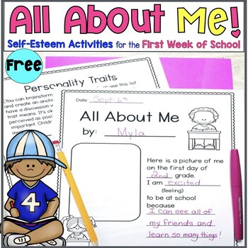 Preview of All About Me FREE | First Day of School