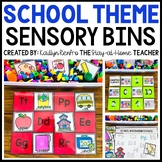 Back to School Preschool Sensory Bins | Back to School Tod