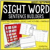 Back to School Sentence Building {Sight Word Activities fo