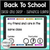 Back to School Sentence Editing | BOOM Cards™ | 