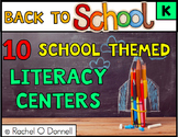 Back to School September Literacy Centers Kindergarten