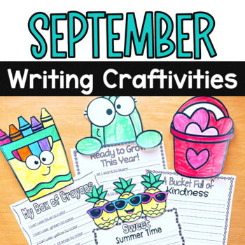 Back to School September Seasonal Writing Craftivities | TpT