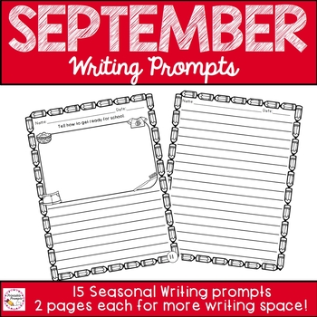 Back to School September Writing Prompt Journal by PrintablePrompts