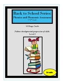 Back to School Series: Phonemic Awareness Bingo- Level 2