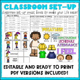 Back to School Set-Up for 3K, Pre-K, Preschool & Kindergarten